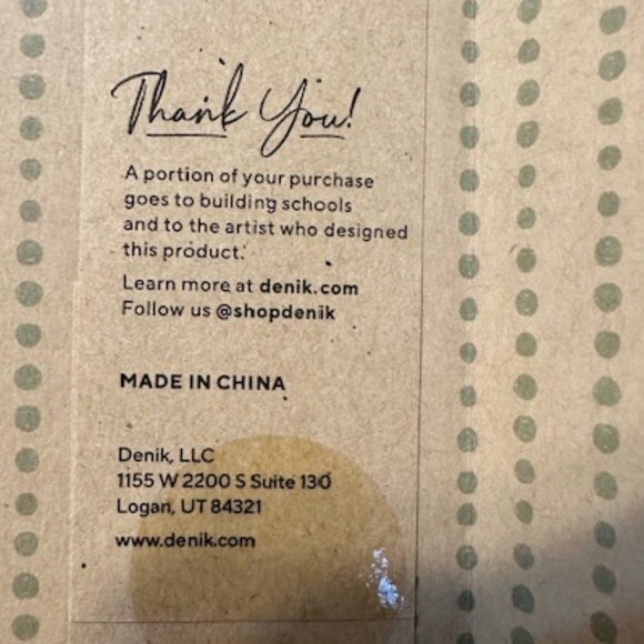 Cloth Covered Embroidered Journal by Denik NWT - Picture 5 of 8